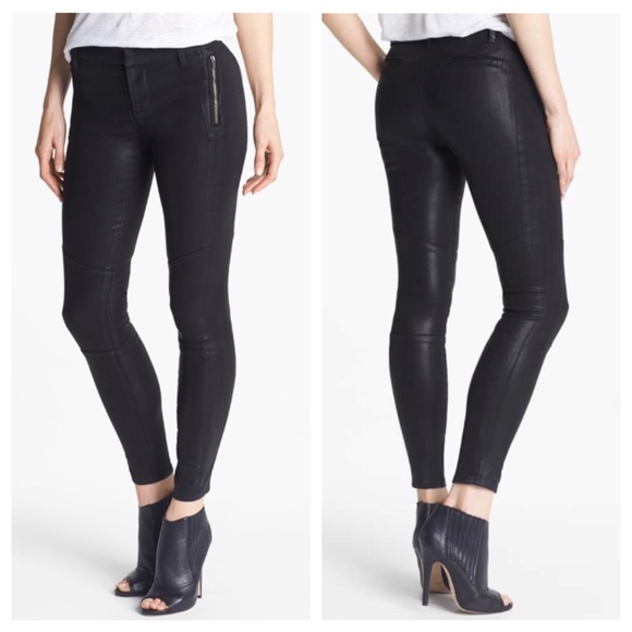 J Brand Denim - {j brand} tabitha coated mid rise skinny jean 8046